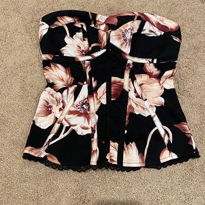 Bebe Floral Bustier - Size XXS/XS
